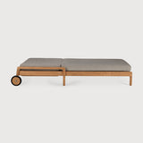 Tumbona de jardín ajustable Jack Ethnicraft, Teca / Mocha, vista lateral