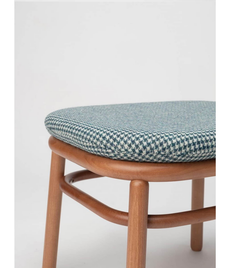 Taburete Ottoman Lana Madera + Harris Tweed