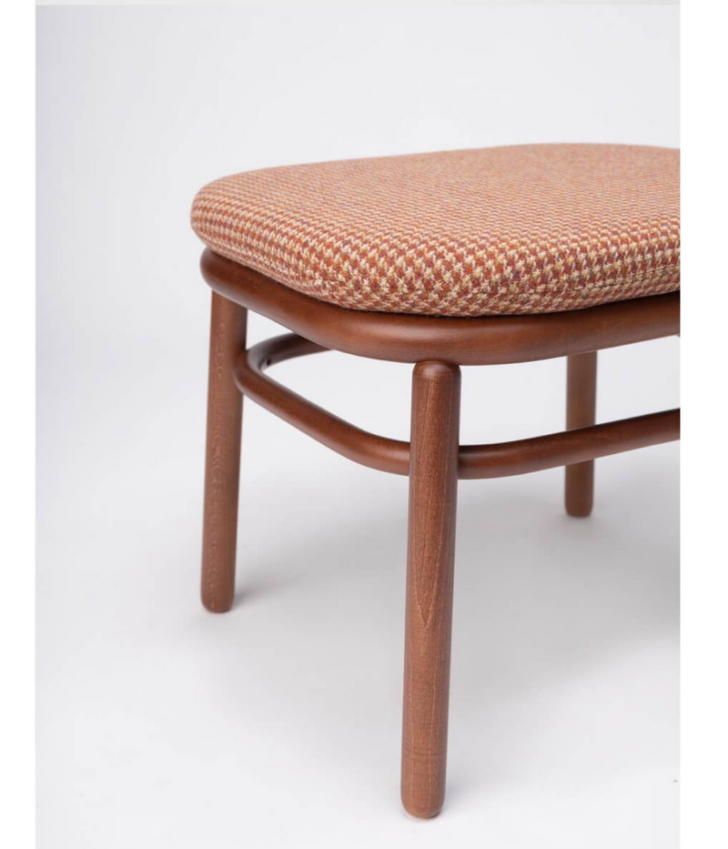 Taburete Ottoman Lana Madera + Harris Tweed