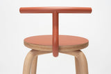 Taburete Tam H45 Madera de Ondarreta, detalle