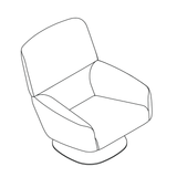 Joquer Ethos respaldo alto, esquema oficial de base plana