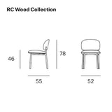 Silla RC Wood - Blasco&Vila · plano de medidas