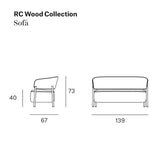 Sofá RC Wood - Blasco&Vila · plano de medidas