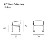 Butaca RC Wood - Blasco&Vila · plano de medidas