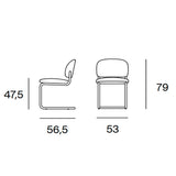 Silla Cantilever RC Metal - Blasco&Vila · plano de medidas