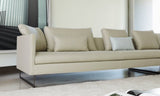 Sofá Deck tela de Joquer en ambiente con estructura exterior tapizada. Fotografía oficial.