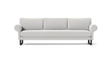 MAGNUS, BASE SUSPENDIDA U — simulación de color del tapizado Crevin Sublim 01. Color orientativo.