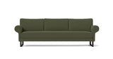 MAGNUS, BASE SUSPENDIDA U — simulación de color del tapizado Crevin Sublim 32. Color orientativo.
