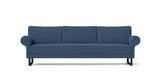 MAGNUS, BASE SUSPENDIDA U — simulación de color del tapizado Crevin Sublim 43. Color orientativo.