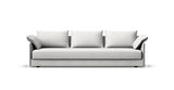 SOFÁ SENSO BASE A SUELO. BRAZO BAJO. ASIENTO CON COJÍN ÚNICO — simulación de color del tapizado Crevin Sublim 01. Color orientativo.