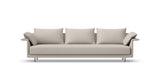 SOFÁ SENSO BASE SUSPENDIDA. BRAZO EN L. ASIENTO CON COJÍN ÚNICO — simulación de color del tapizado Crevin Sublim 05. Color orientativo.