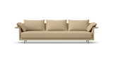 SOFÁ SENSO BASE SUSPENDIDA. BRAZO EN L. ASIENTO CON COJÍN ÚNICO — simulación de color del tapizado Crevin Sublim 19. Color orientativo.