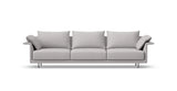 SOFÁ SENSO BASE SUSPENDIDA. BRAZO EN L. ASIENTO CON VARIOS COJINES — simulación de color del tapizado Crevin Sublim 07. Color orientativo.