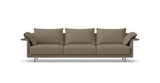 SOFÁ SENSO BASE SUSPENDIDA. BRAZO EN L. ASIENTO CON VARIOS COJINES — simulación de color del tapizado Crevin Sublim 75. Color orientativo.