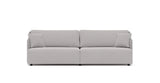 SOFÁ SERENE 108, BRAZO BAJO, BASE A SUELO — simulación de color del tapizado Crevin Sublim 07. Color orientativo.