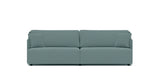 SOFÁ SERENE 108, BRAZO BAJO, BASE A SUELO — simulación de color del tapizado Crevin Sublim 40. Color orientativo.