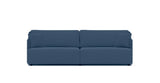 SOFÁ SERENE 108, BRAZO BAJO, BASE A SUELO — simulación de color del tapizado Crevin Sublim 43. Color orientativo.