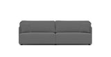 SOFÁ SERENE 108, BRAZO BAJO, BASE A SUELO — simulación de color del tapizado Crevin Sublim 52. Color orientativo.