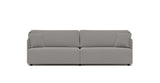 SOFÁ SERENE 108, BRAZO BAJO, BASE A SUELO — simulación de color del tapizado Crevin Sublim 54. Color orientativo.