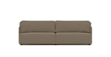 SOFÁ SERENE 108, BRAZO BAJO, BASE A SUELO — simulación de color del tapizado Crevin Sublim 75. Color orientativo.
