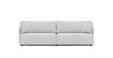 SOFÁ SERENE 98, BRAZO BAJO, BASE A SUELO — simulación de color del tapizado Crevin Sublim 01. Color orientativo.