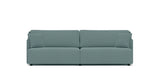 SOFÁ SERENE 98, BRAZO BAJO, BASE A SUELO — simulación de color del tapizado Crevin Sublim 40. Color orientativo.