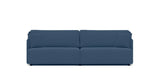SOFÁ SERENE 98, BRAZO BAJO, BASE A SUELO — simulación de color del tapizado Crevin Sublim 43. Color orientativo.
