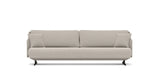 SOFÁ SERENE 98, BRAZO BAJO, BASE SUSPENDIDA — simulación de color del tapizado Crevin Sublim 05. Color orientativo.