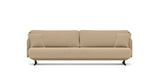 SOFÁ SERENE 98, BRAZO BAJO, BASE SUSPENDIDA — simulación de color del tapizado Crevin Sublim 19. Color orientativo.