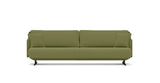SOFÁ SERENE 98, BRAZO BAJO, BASE SUSPENDIDA — simulación de color del tapizado Crevin Sublim 30. Color orientativo.
