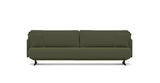SOFÁ SERENE 98, BRAZO BAJO, BASE SUSPENDIDA — simulación de color del tapizado Crevin Sublim 32. Color orientativo.