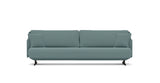 SOFÁ SERENE 98, BRAZO BAJO, BASE SUSPENDIDA — simulación de color del tapizado Crevin Sublim 40. Color orientativo.