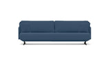 SOFÁ SERENE 98, BRAZO BAJO, BASE SUSPENDIDA — simulación de color del tapizado Crevin Sublim 43. Color orientativo.