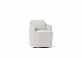 Silla Serene base a suelo plana de Joquer. Simulación orientativa del color Crevin Sublim 01 a partir de fotografía de referencia.