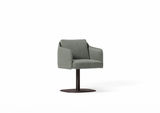 Silla Serene base suspendida plana de Joquer. Simulación orientativa del color Crevin Sublim 34 a partir de fotografía de referencia.