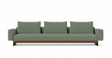 SOFÁ SLEDD — simulación de color del tapizado Crevin Sublim 34. Color orientativo.