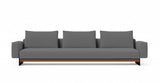 SOFÁ SLEDD — simulación de color del tapizado Crevin Sublim 52. Color orientativo.