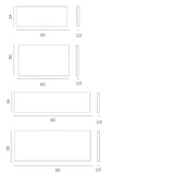 Pack 2 estantes de madera Tria 24/36 Mobles 114