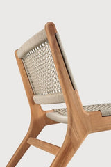 Sillón de jardín Jack Woven Ethnicraft, Teca / Beige, detalle