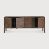 Aparador Sono bajo de Ethnicraft · Teca Light brown · 228x48x87h cm · vista frontal