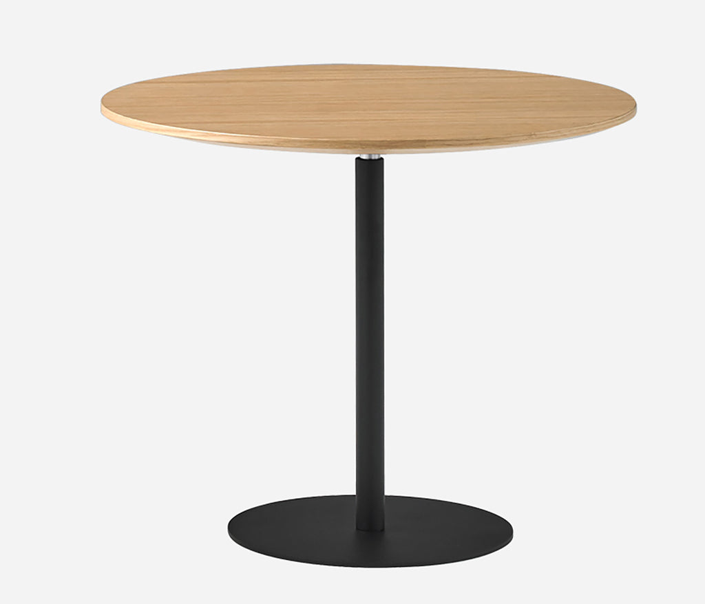 HOMPUS Mesa auxiliar redonda moderna de madera, mesa auxiliar de 2 niveles,  MDF de almacenamiento con cepillo de chapa, estante de acabado, mesa de