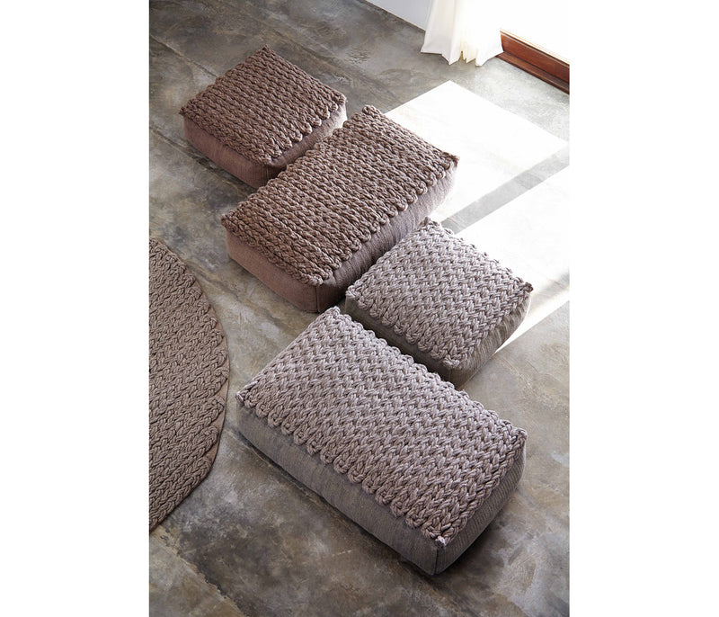 galeahome.myshopify.com Gan Rugs Pouf Grande Trenzas Gan