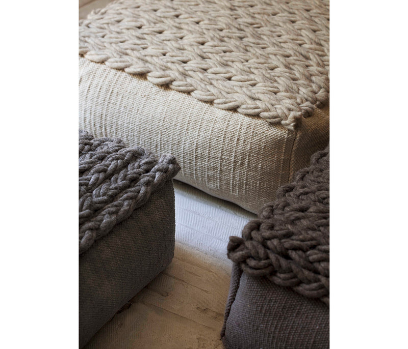 galeahome.myshopify.com Gan Rugs Pouf Grande Trenzas Gan